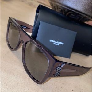 YSL Sunglasses Gray/Silver -*New